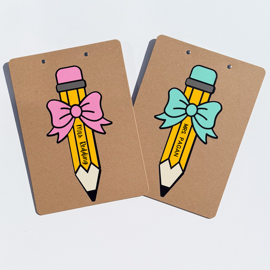 Pencil Bow Clipboard