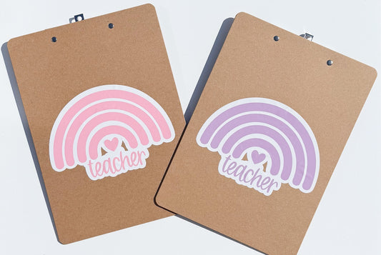 Teacher Rainbow Clipboard